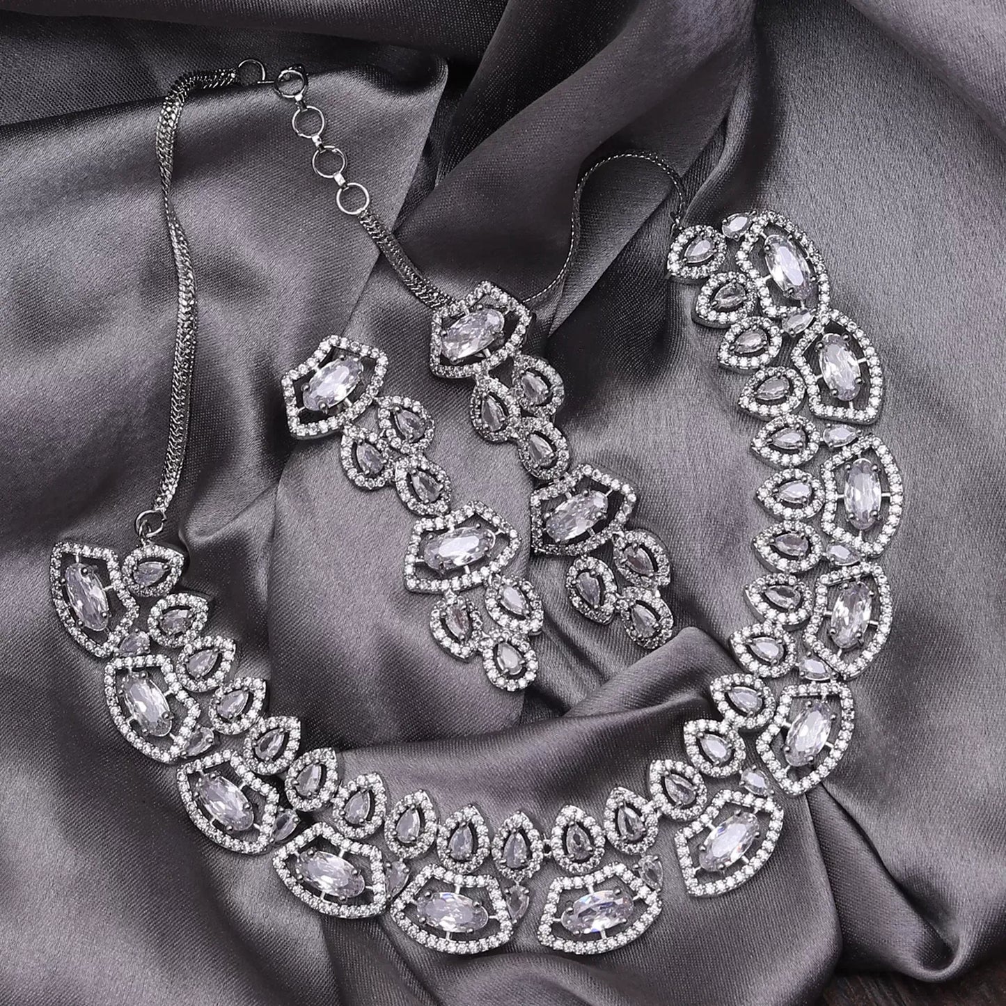 Berina American Diamond Necklace Set