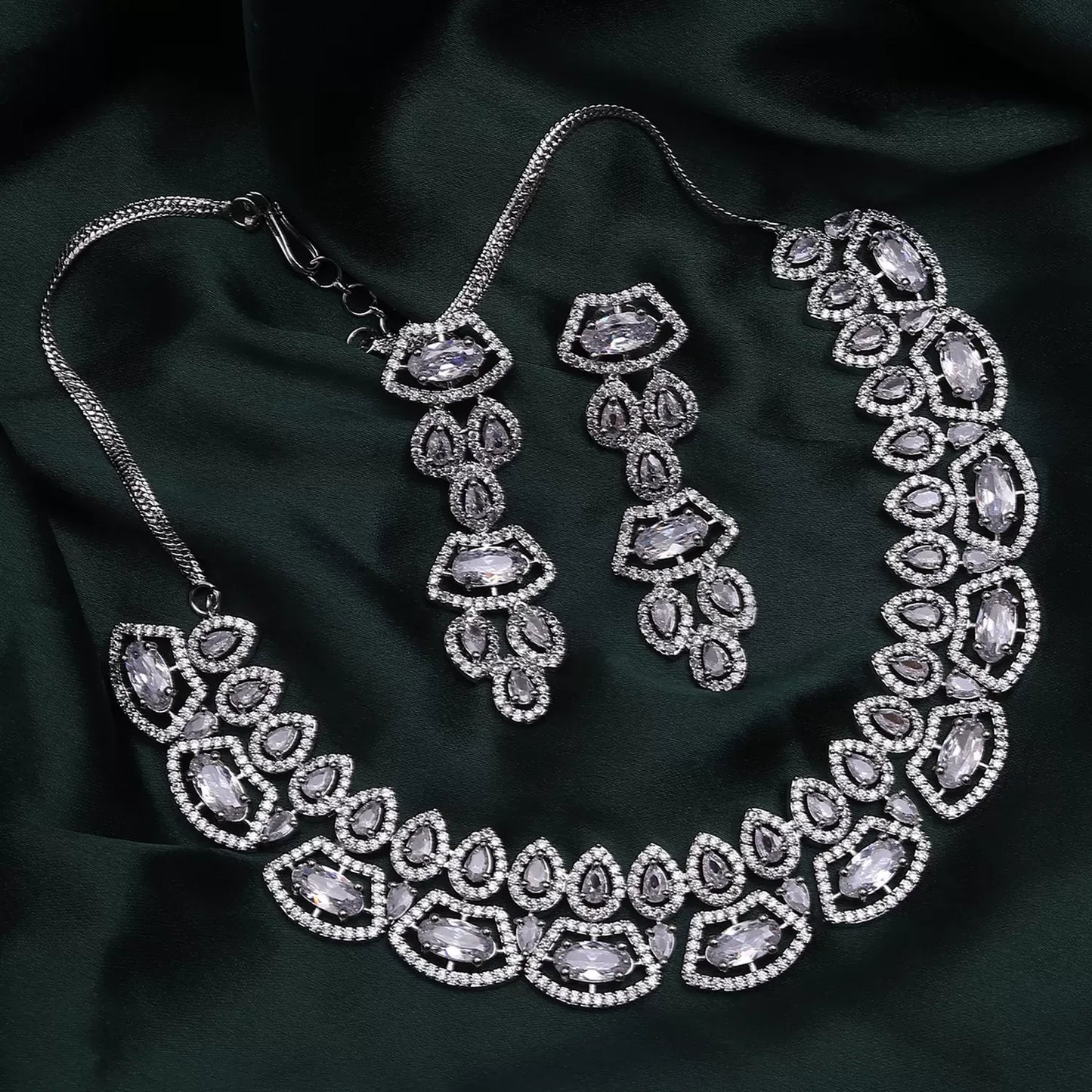 Berina American Diamond Necklace Set