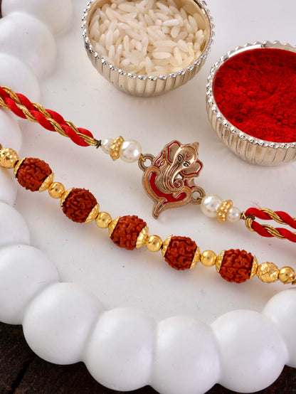 Ganpati - Shivansh Rakhi for Brother | Tilak Set Included