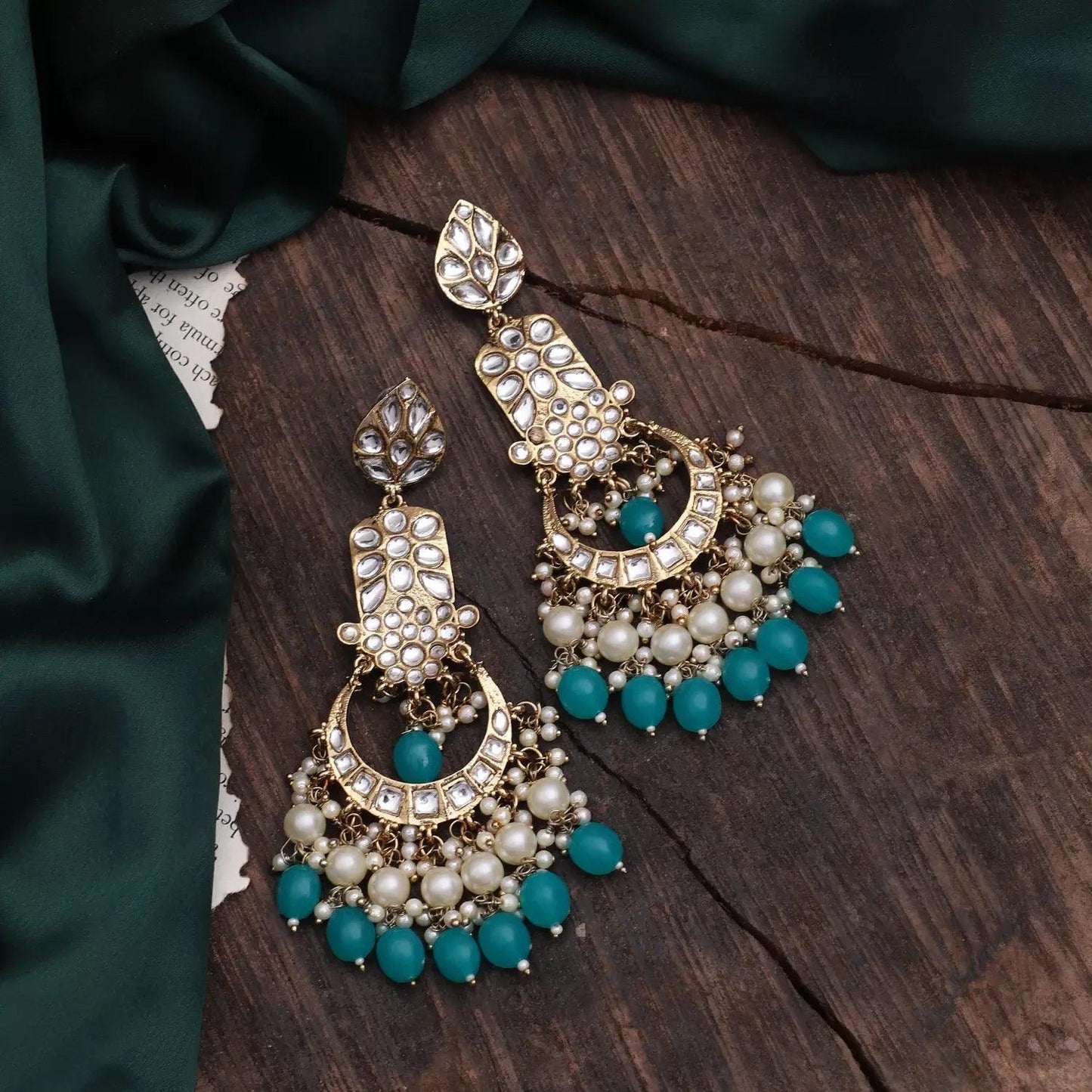 Teal Green Ravleen Earring