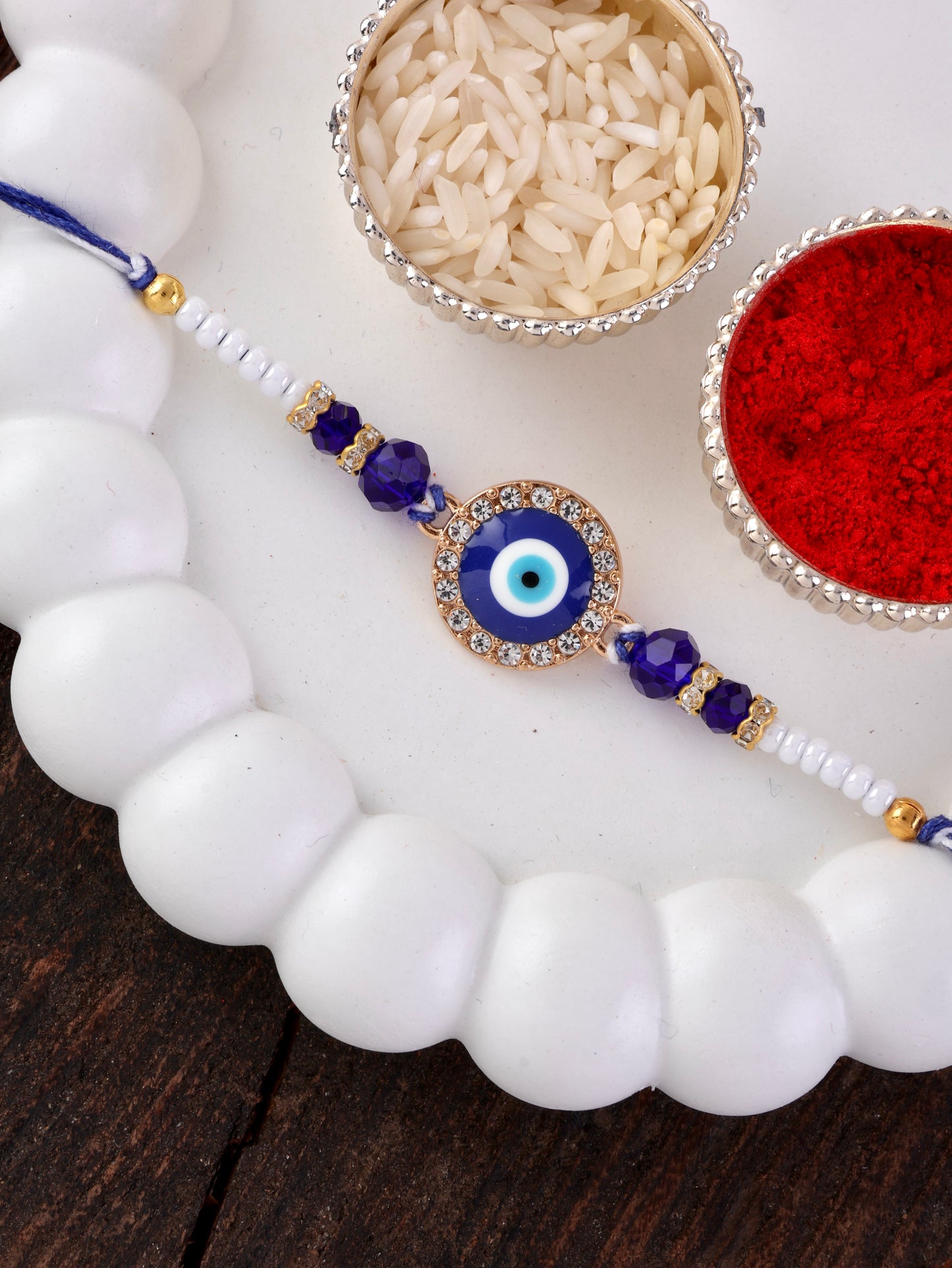 Anjan Evil Eye Rakhi for Brother | Tilak Set Included