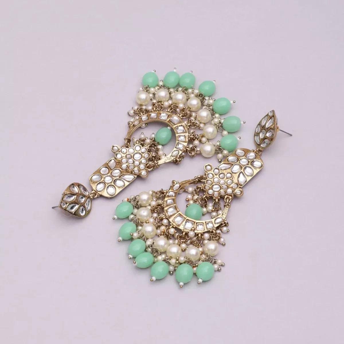 Mint Green Ravleen Earring