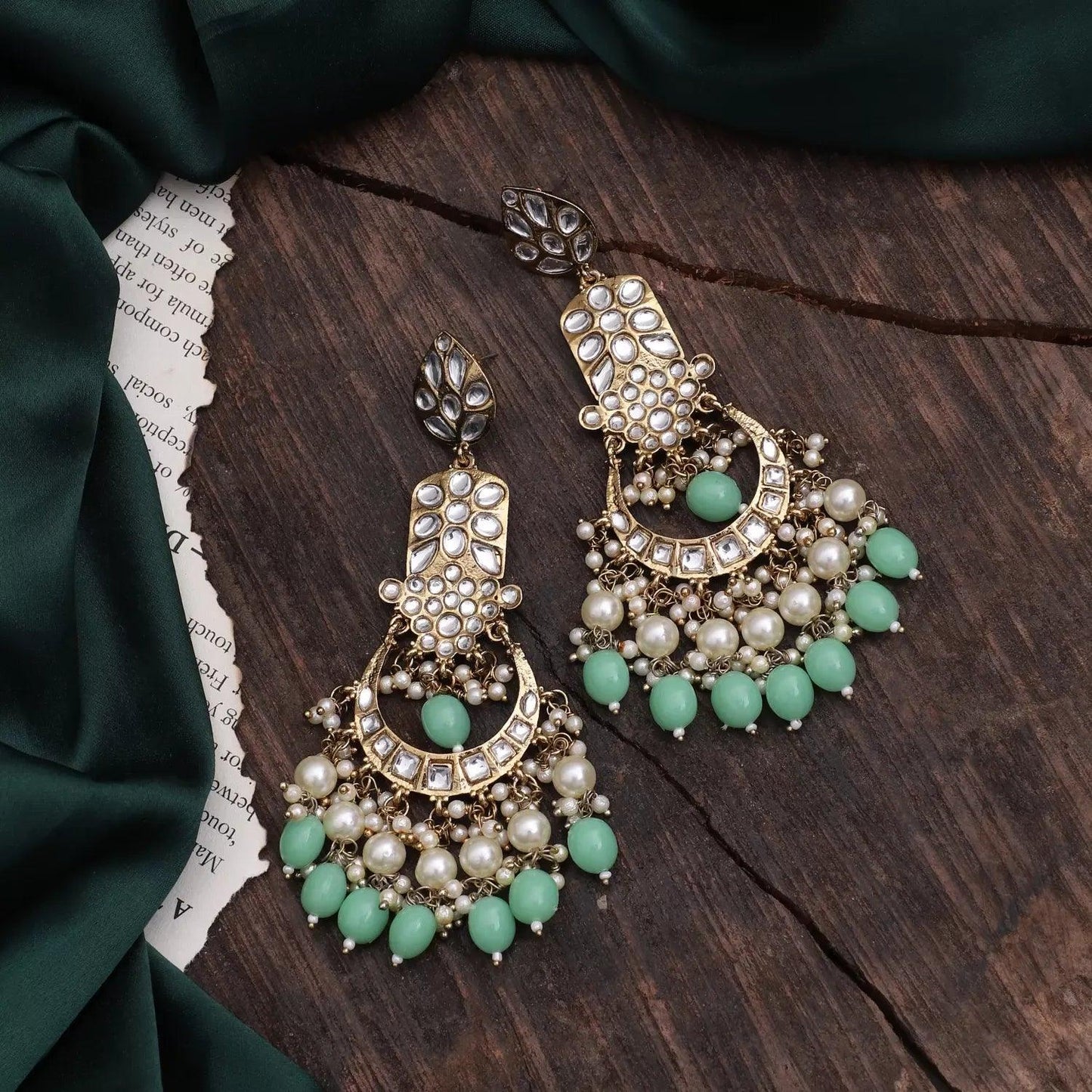 Mint Green Ravleen Earring