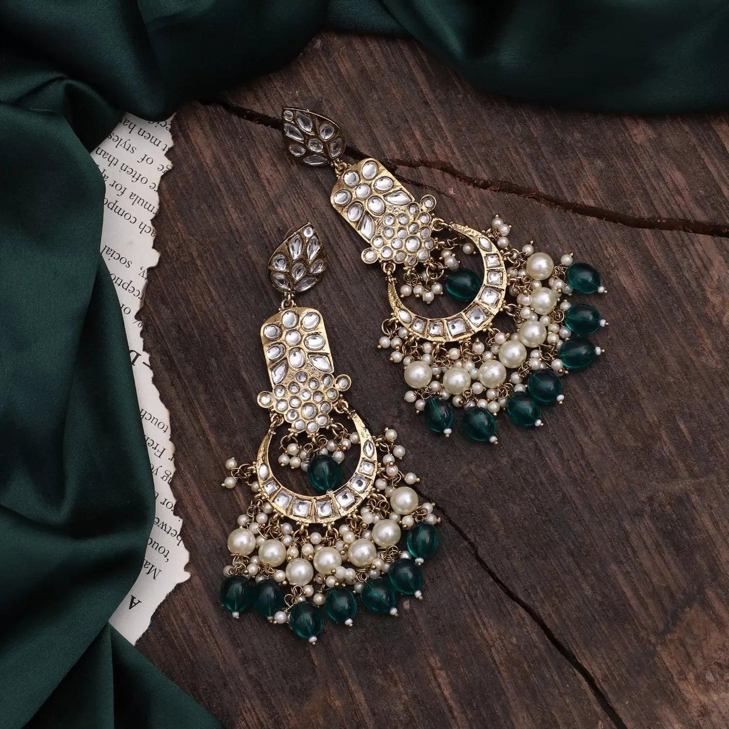 Dark Green Ravleen Earring