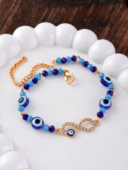 Atharv Evil Eye Rakhi Bracelet with Tilak Set and Card