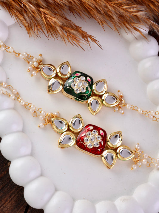 Dyuthi Bhabhi Bracelet with Tilak Set and Card