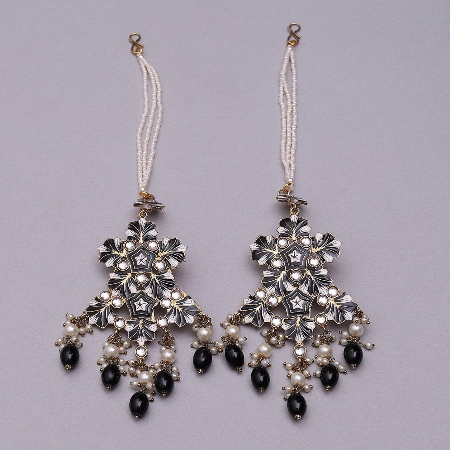 Black Ragini Designer Earring With Sahara