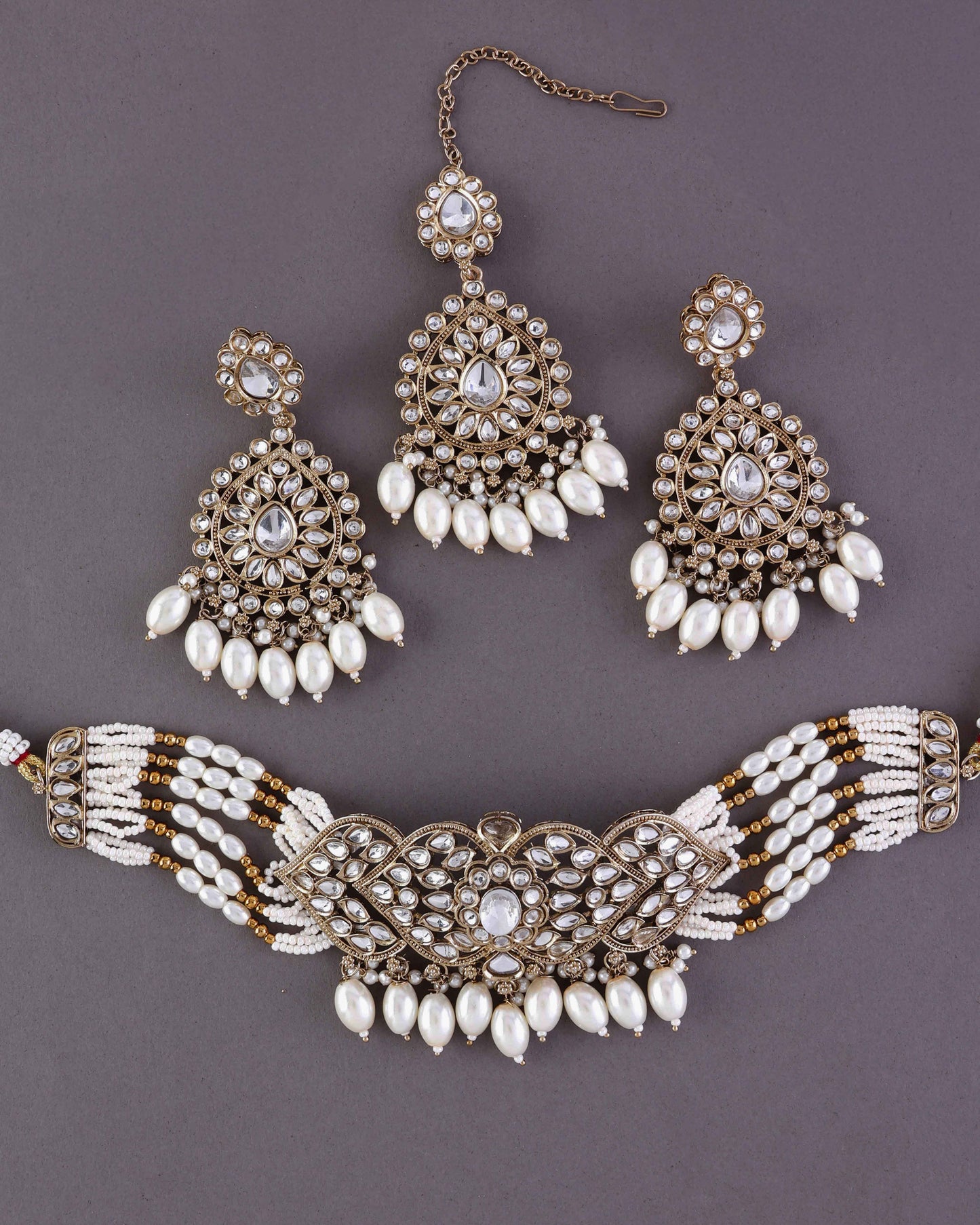 Arhan Necklace Earring with Teeka