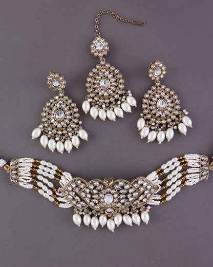 Arhan Necklace Earring with Teeka