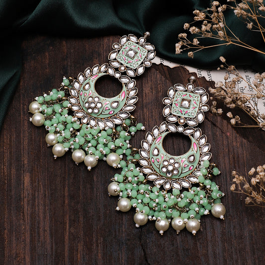 Mint Green Anisha Chandbali