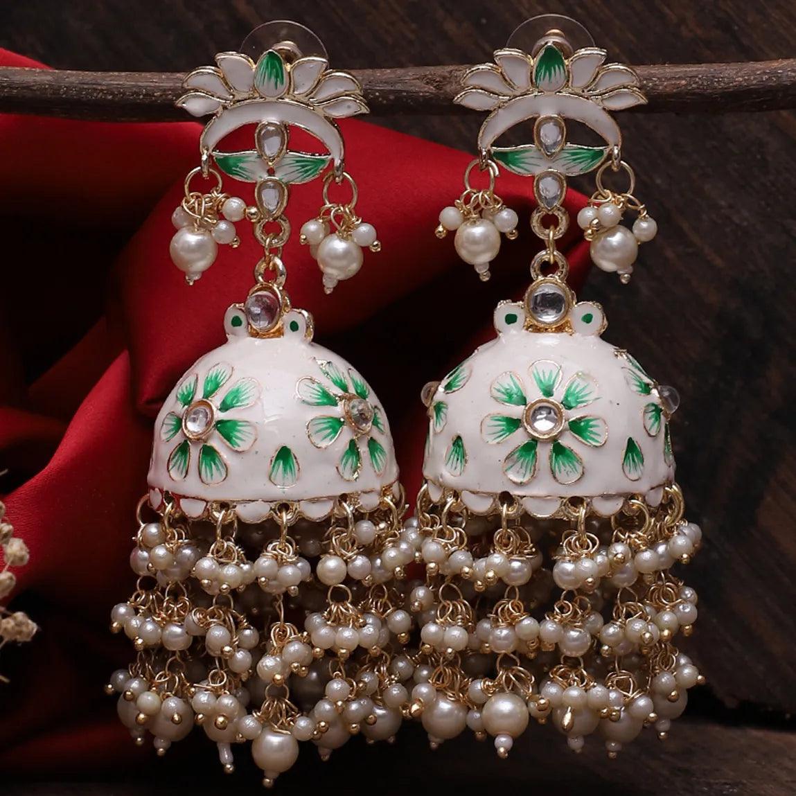 Off White Tapsee Jhumka