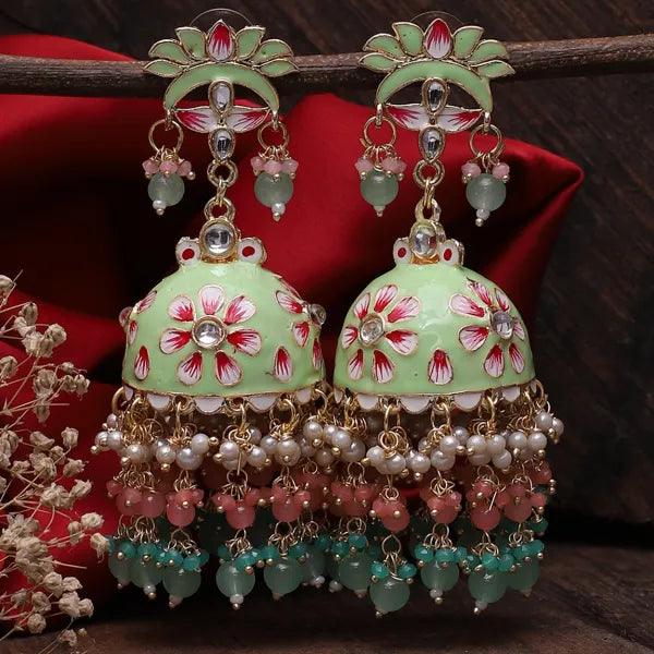 Mint Green Tapsee Jhumka