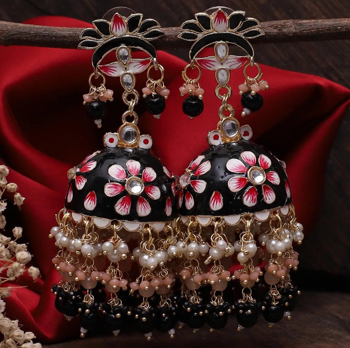 Black Tapsee Jhumka