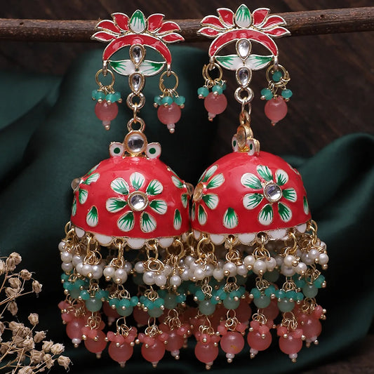 Coral Tapsee Jhumka