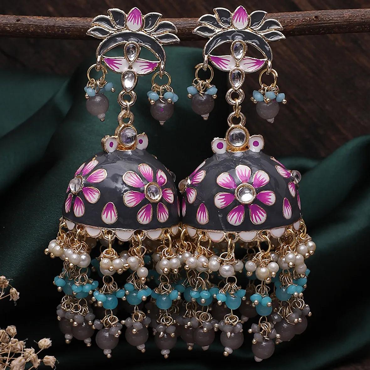 Grey Tapsee Jhumka