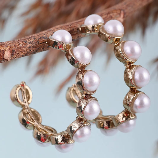 Suzain Pearl Hoop