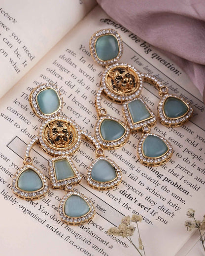 Turquoise Sabya Designer Earring
