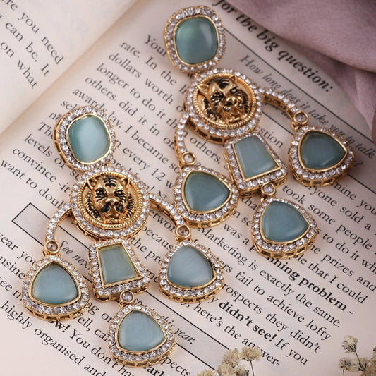 Turquoise Sabya Designer Earring
