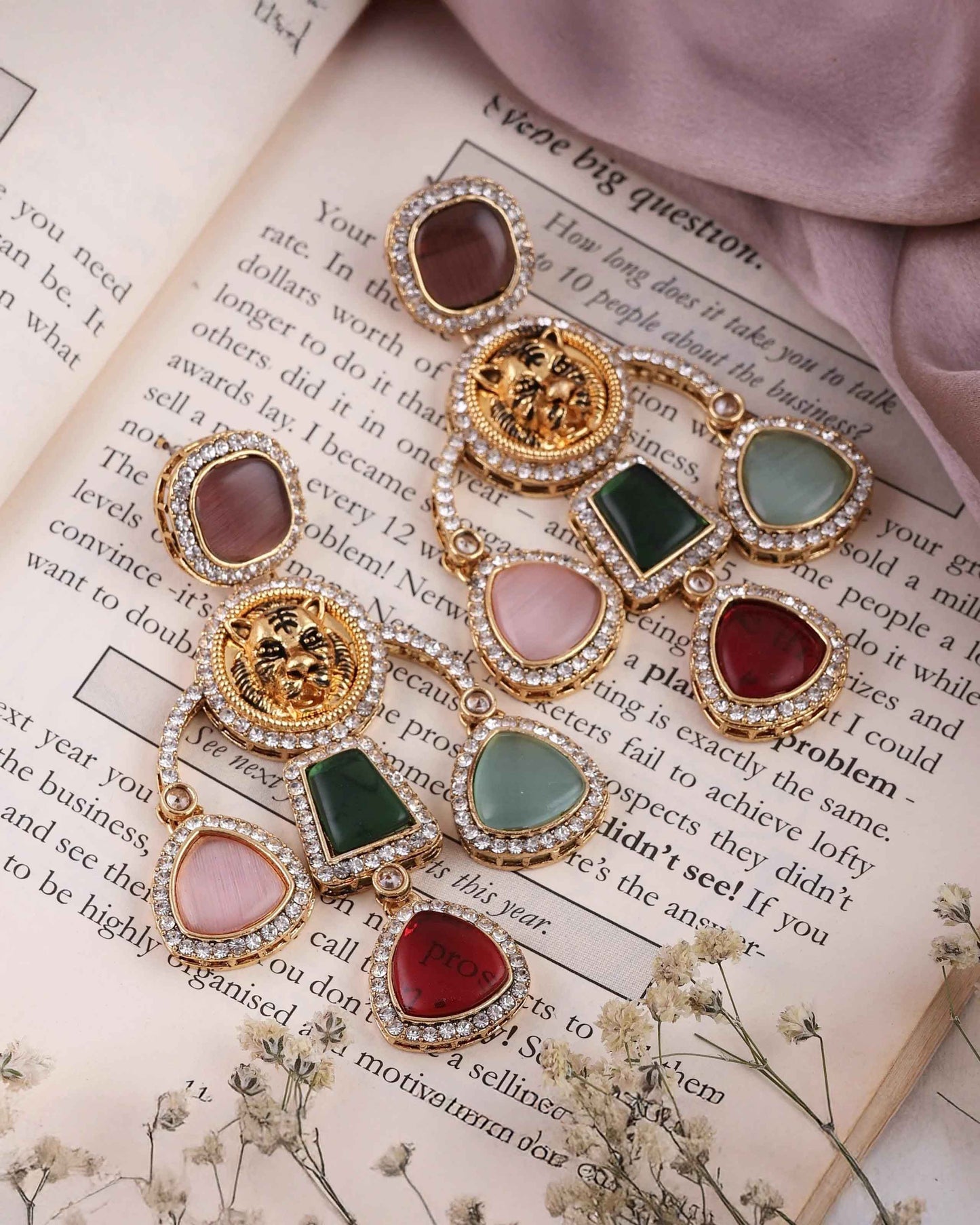 Multi Sabya Designer Earring