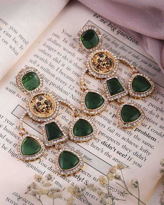 Green Sabya Designer Earring
