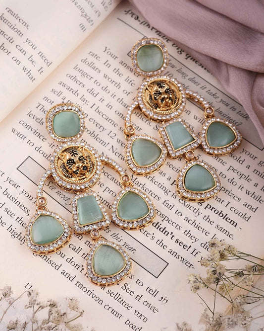Mint Sabya Designer Earring