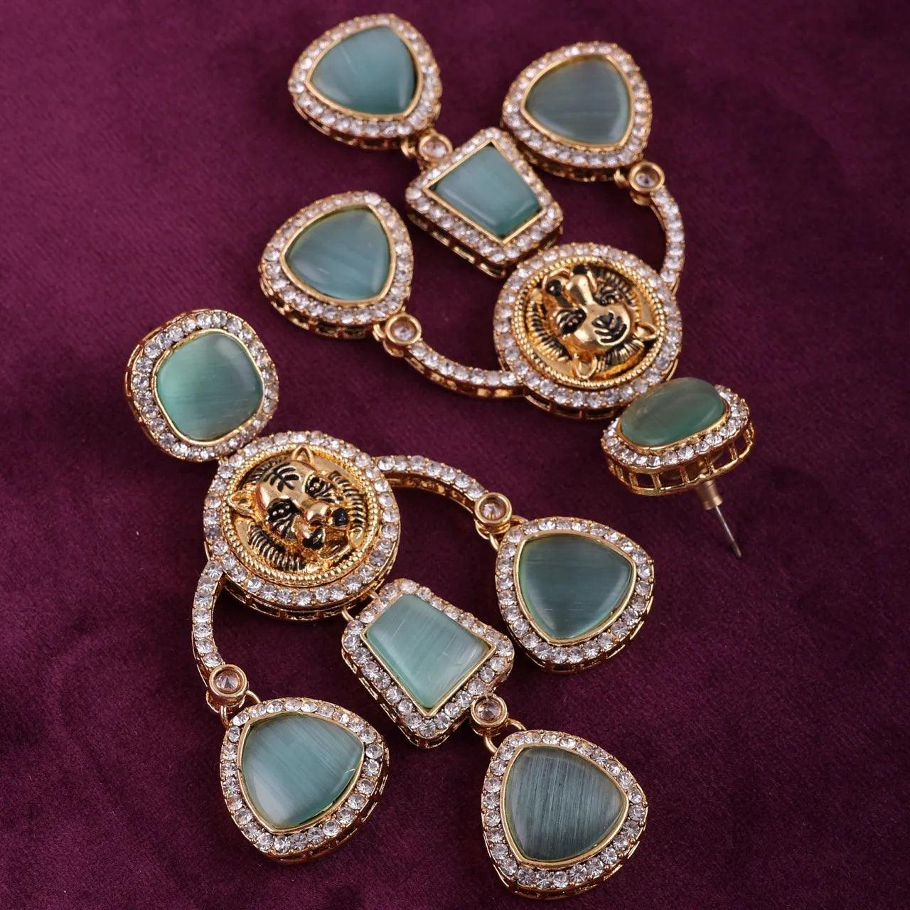 Mint Sabya Designer Earring