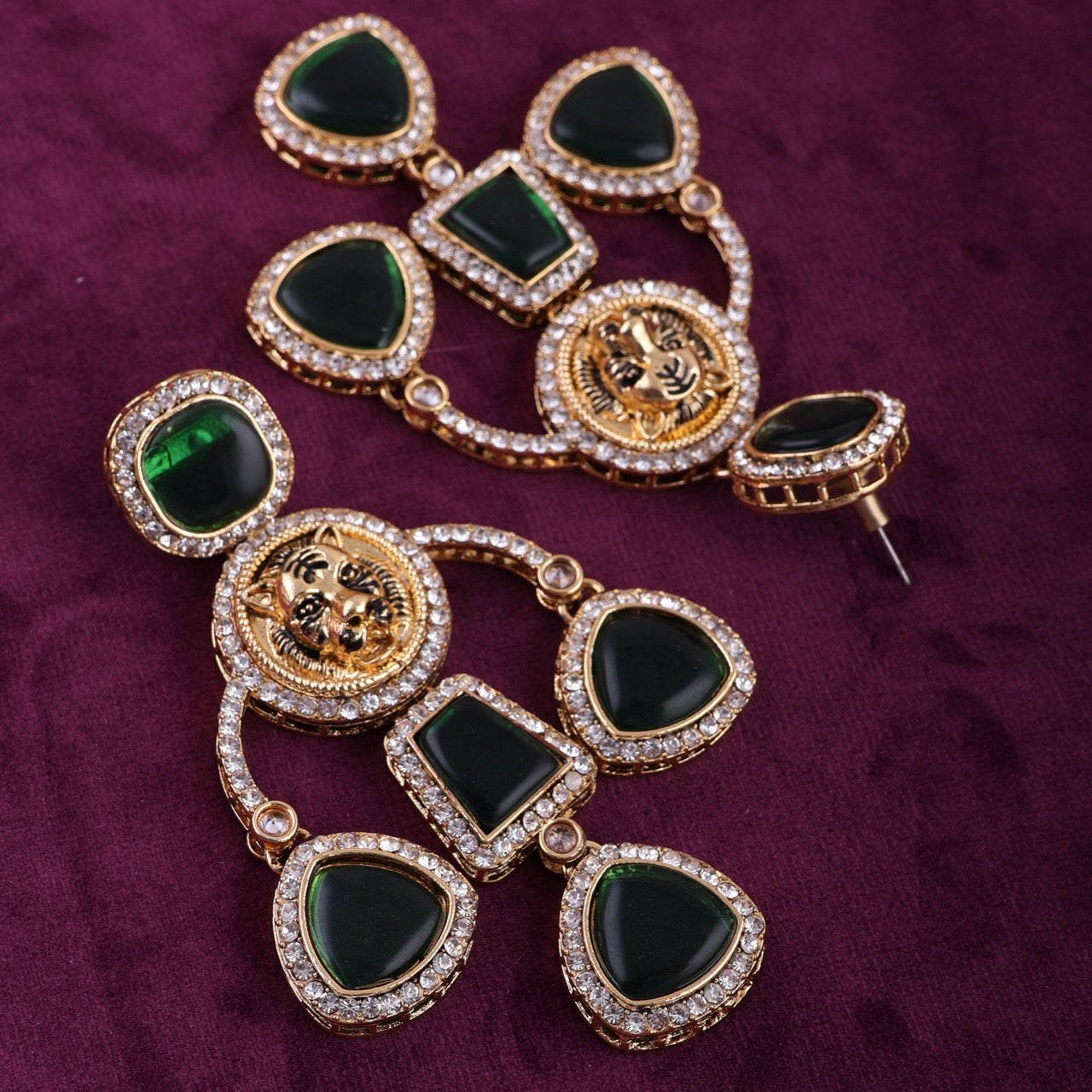 Green Sabya Designer Earring