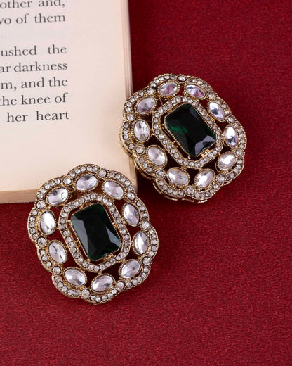 Pre Order Emerald Gunveen Choker Necklace Earring