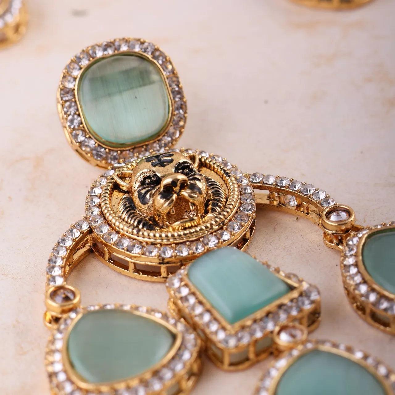 Mint Sabya Designer Earring