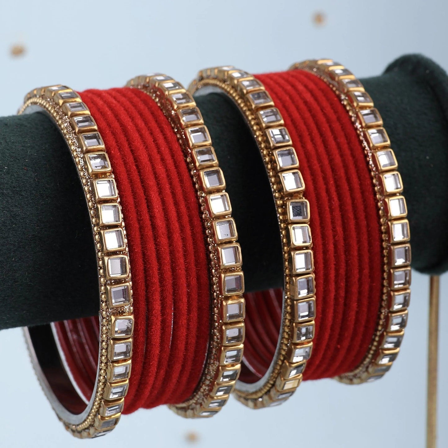 Red Jahan Bangle Set