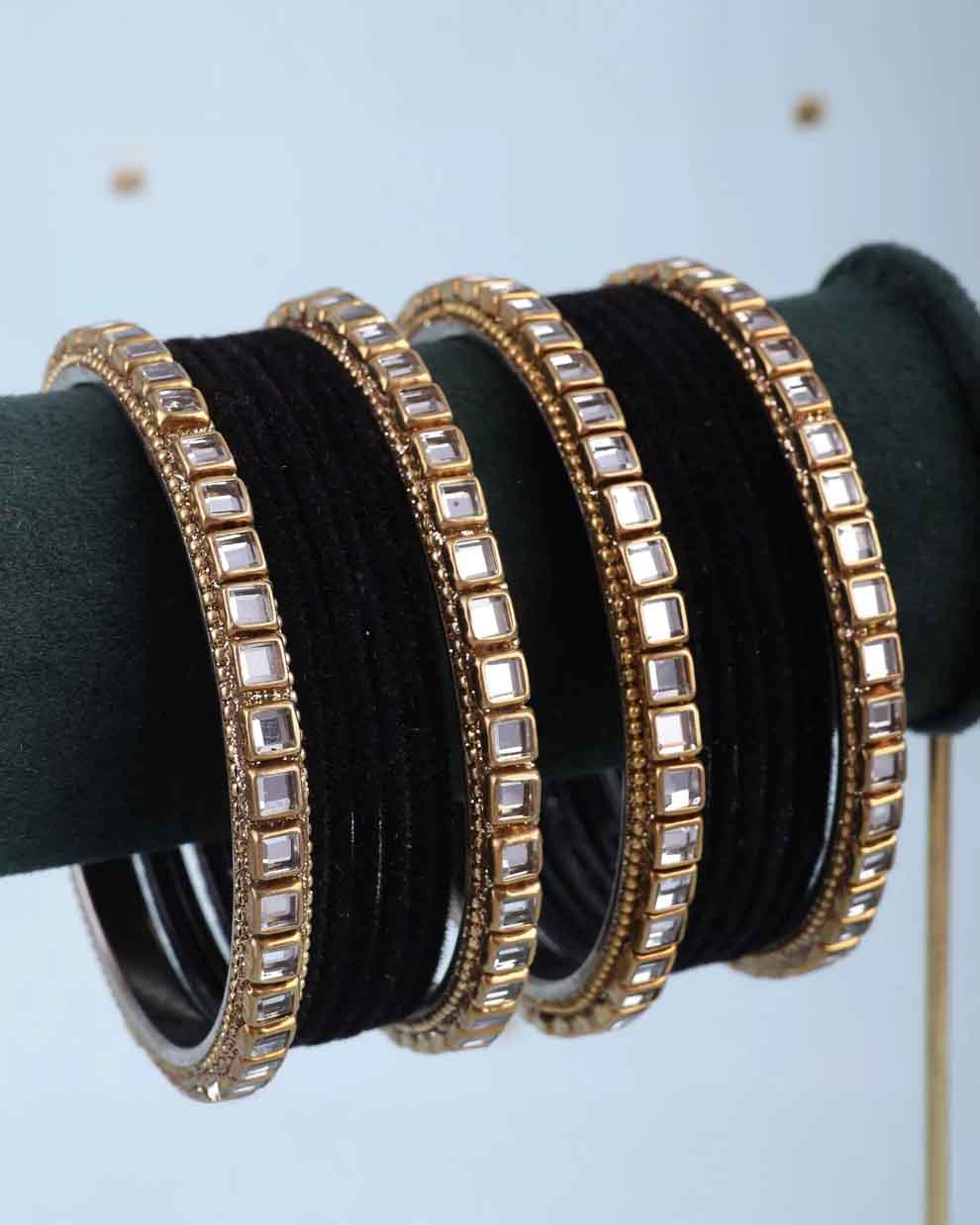 Black Jahan Bangle Set
