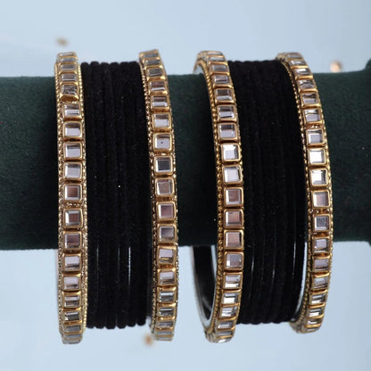Black Jahan Bangle Set