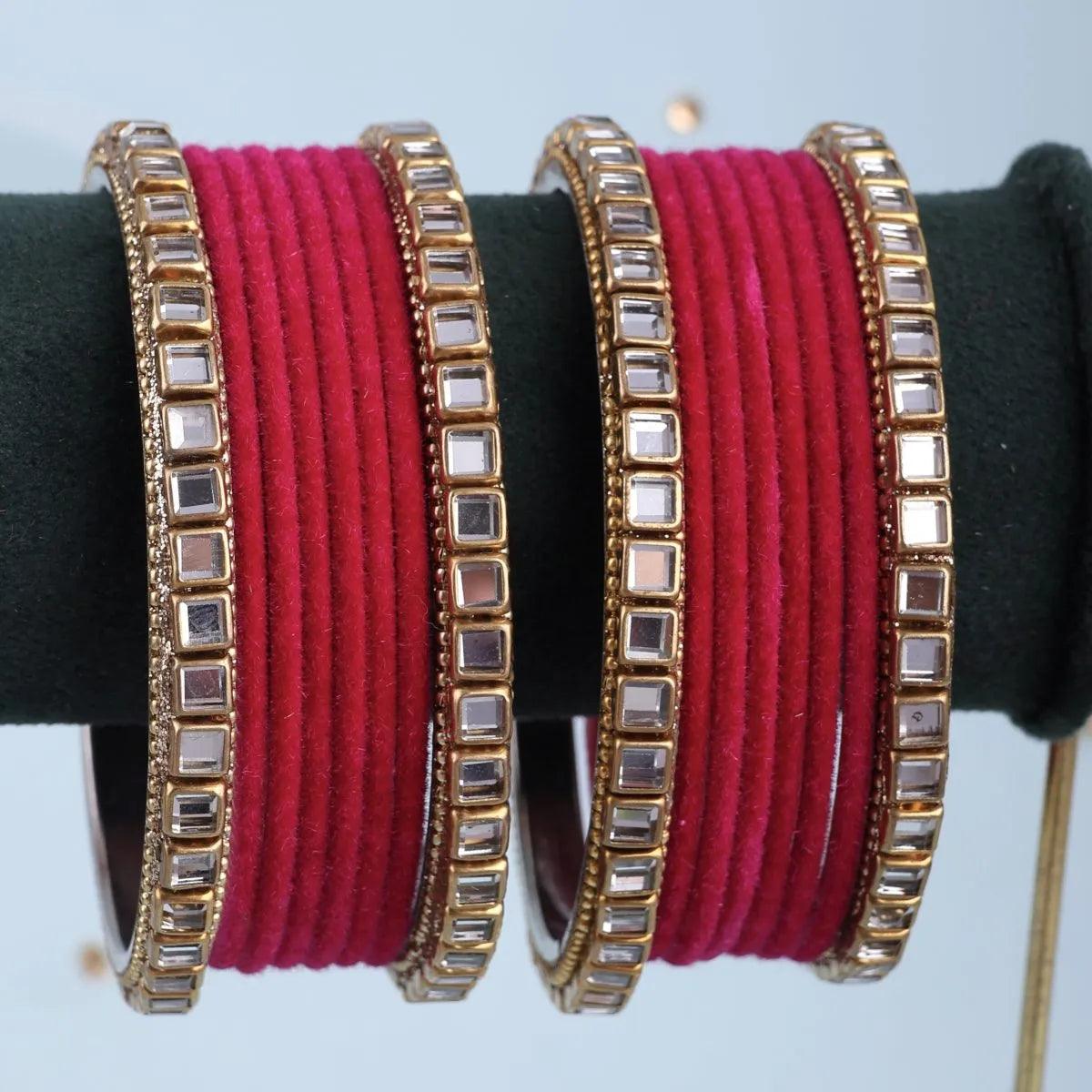 Pink Jahan Bangle Set