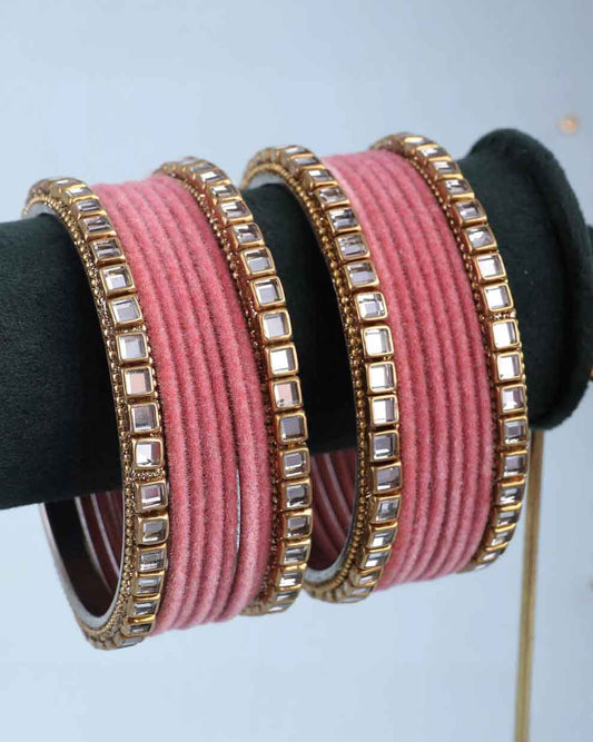 Coral Jahan Bangle Set