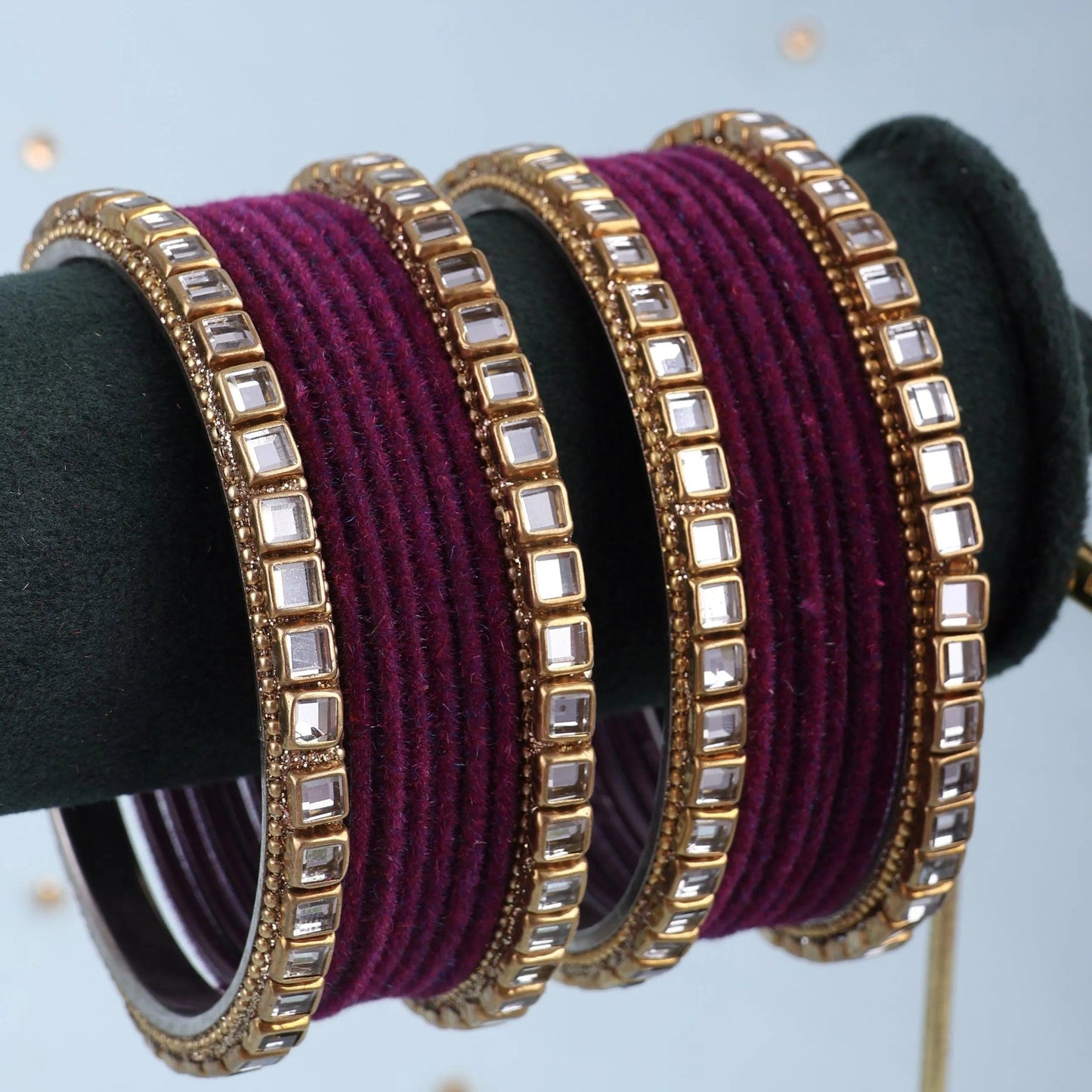 Purple Jahan Bangle Set