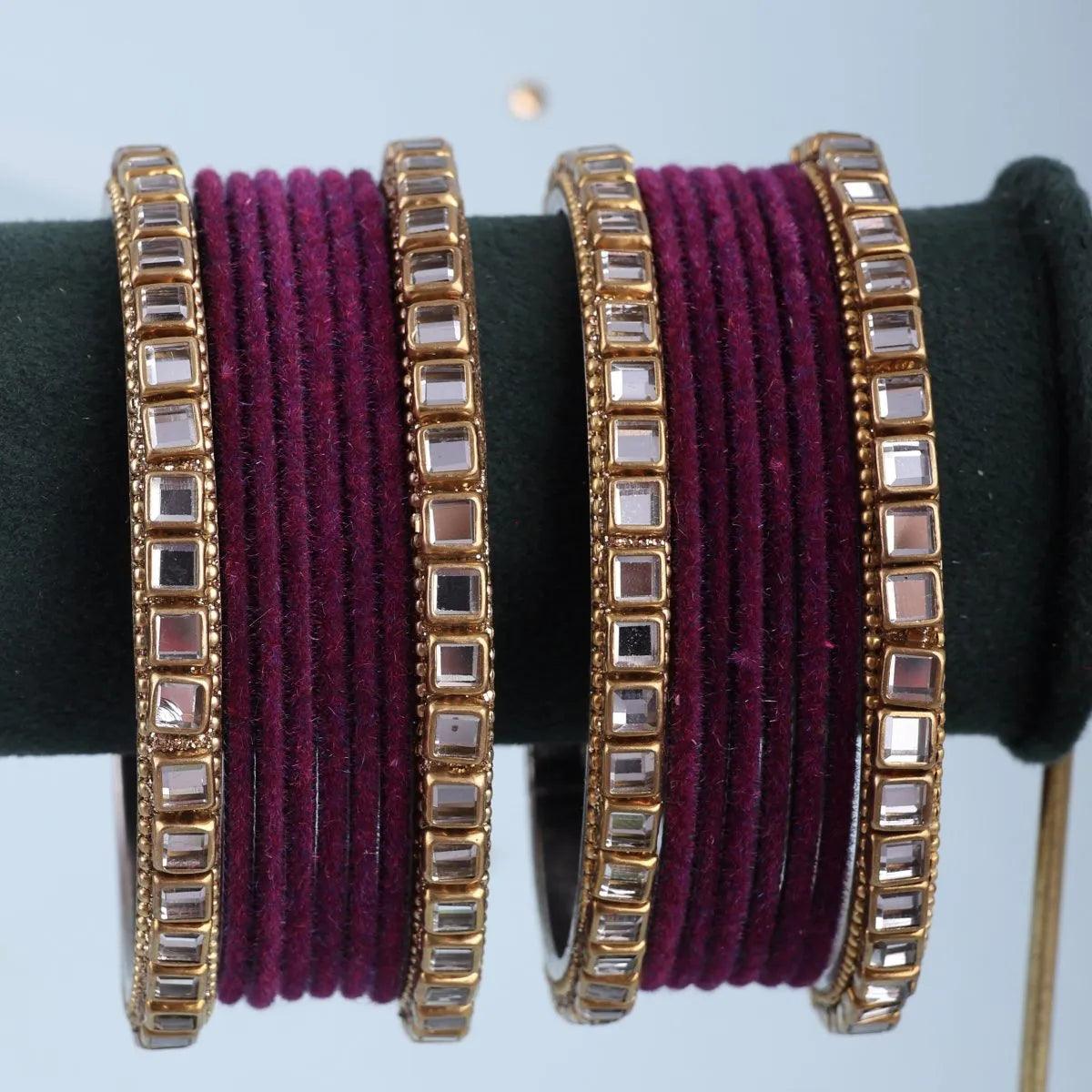 Purple Jahan Bangle Set