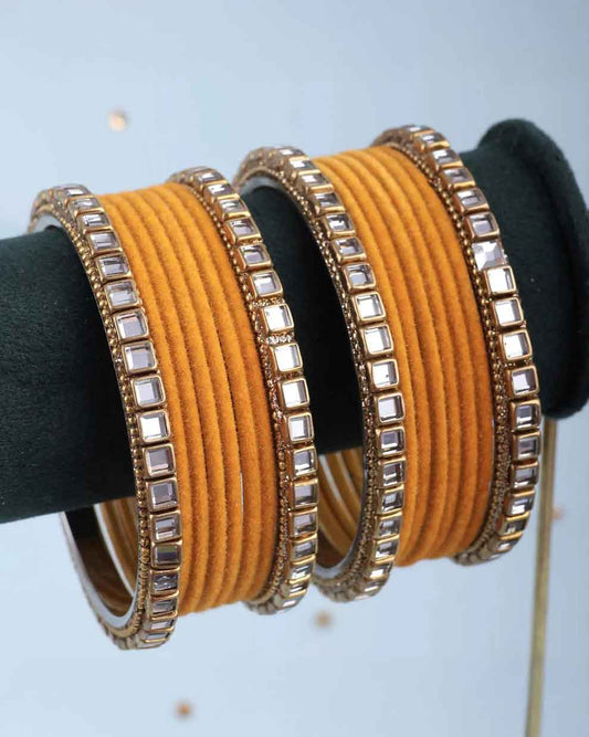 Yellow Jahan Bangle Set