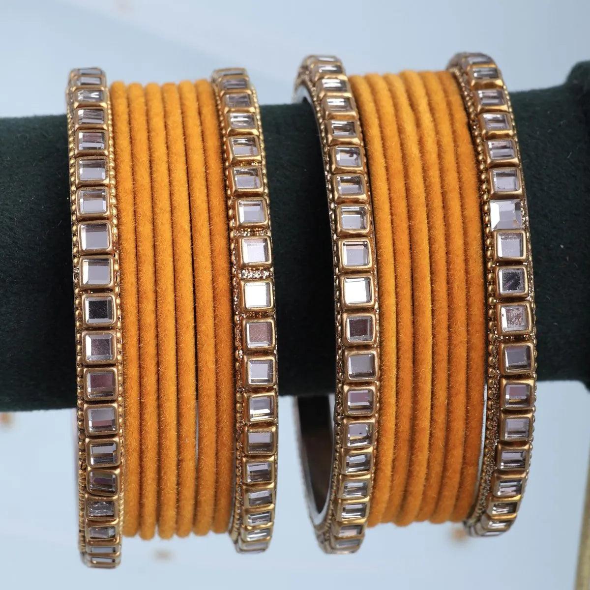 Yellow Jahan Bangle Set