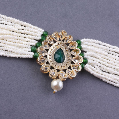 Green Chhaya Choker Set