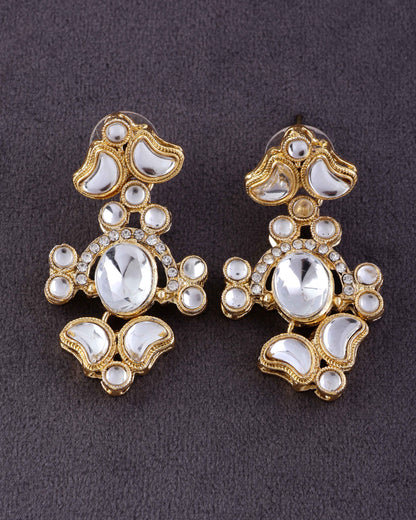 Nish Gold Zircone Earring