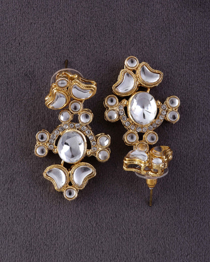 Nish Gold Zircone Earring