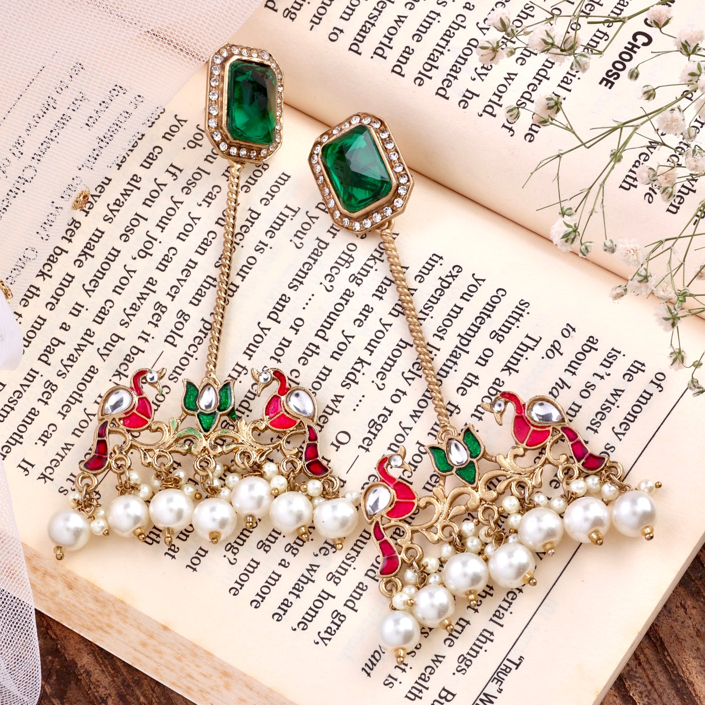 Green Rasleen Designer Earring