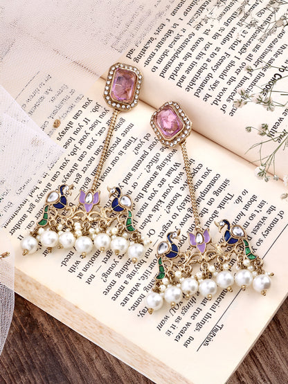 Lilac Rasleen Designer Earring