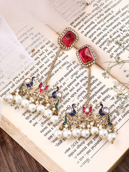 Pink Rasleen Designer Earring