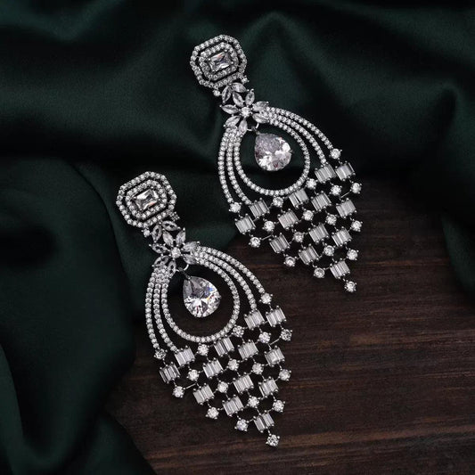 Silver Stella Ad Earring