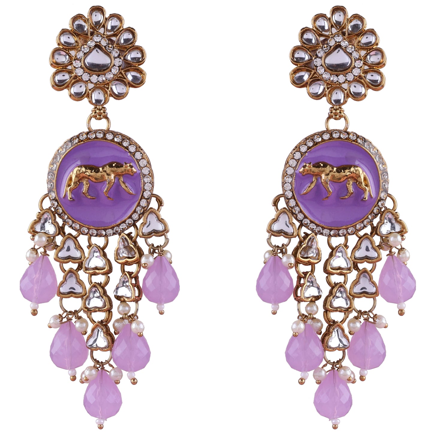 Lilac Arnav Bollywood Inspired Designer Earring