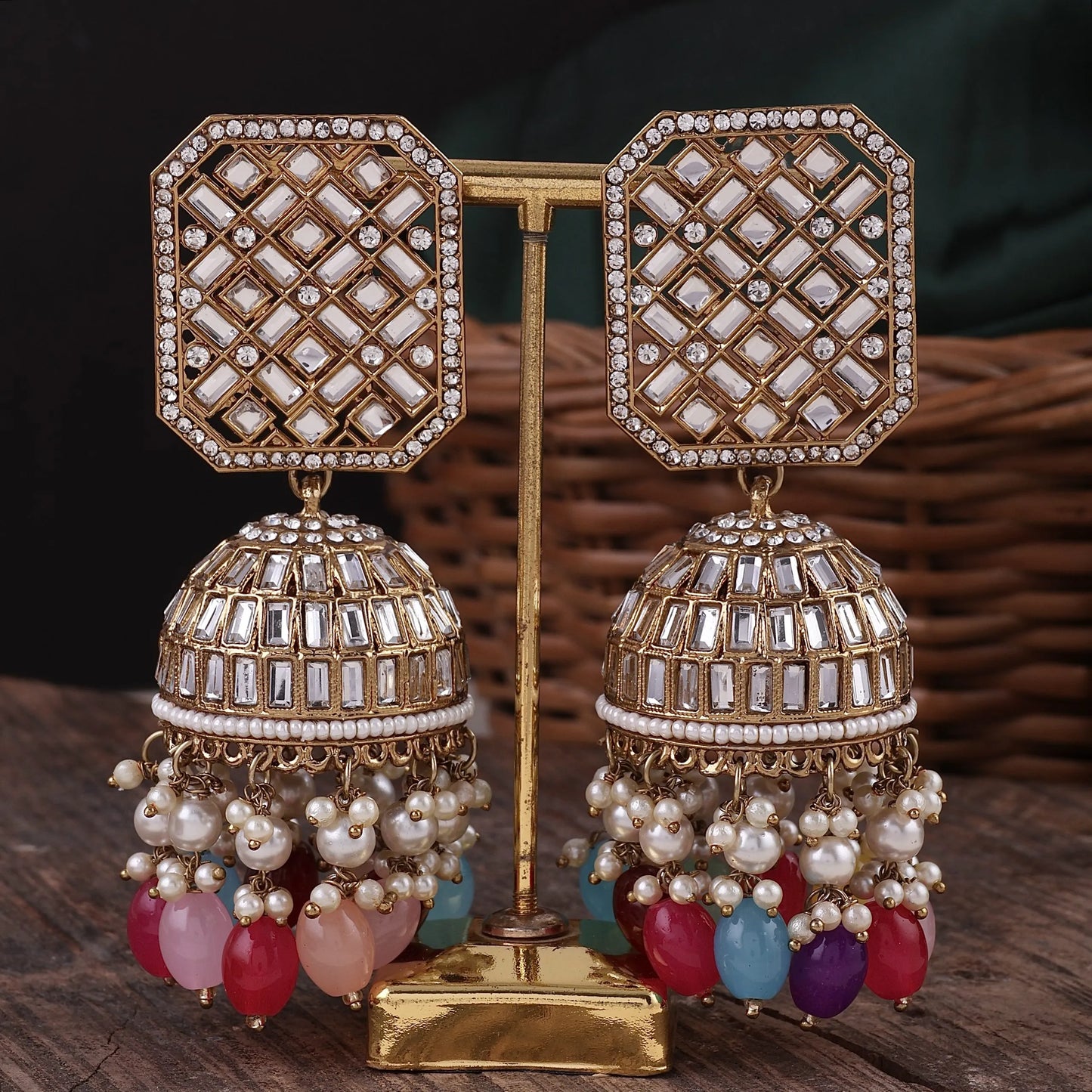 Multi Rayma Jhumka