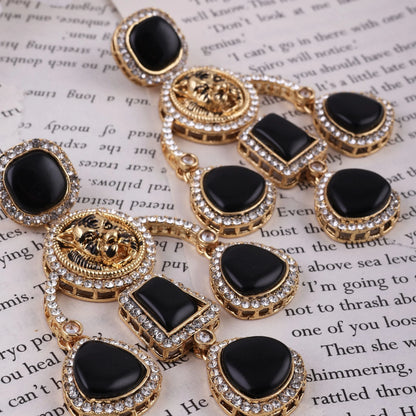 Anaya Black Sabya Designer Earring