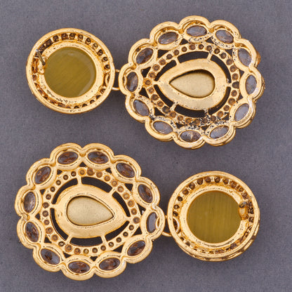 Yellow Oshini Designer Earring