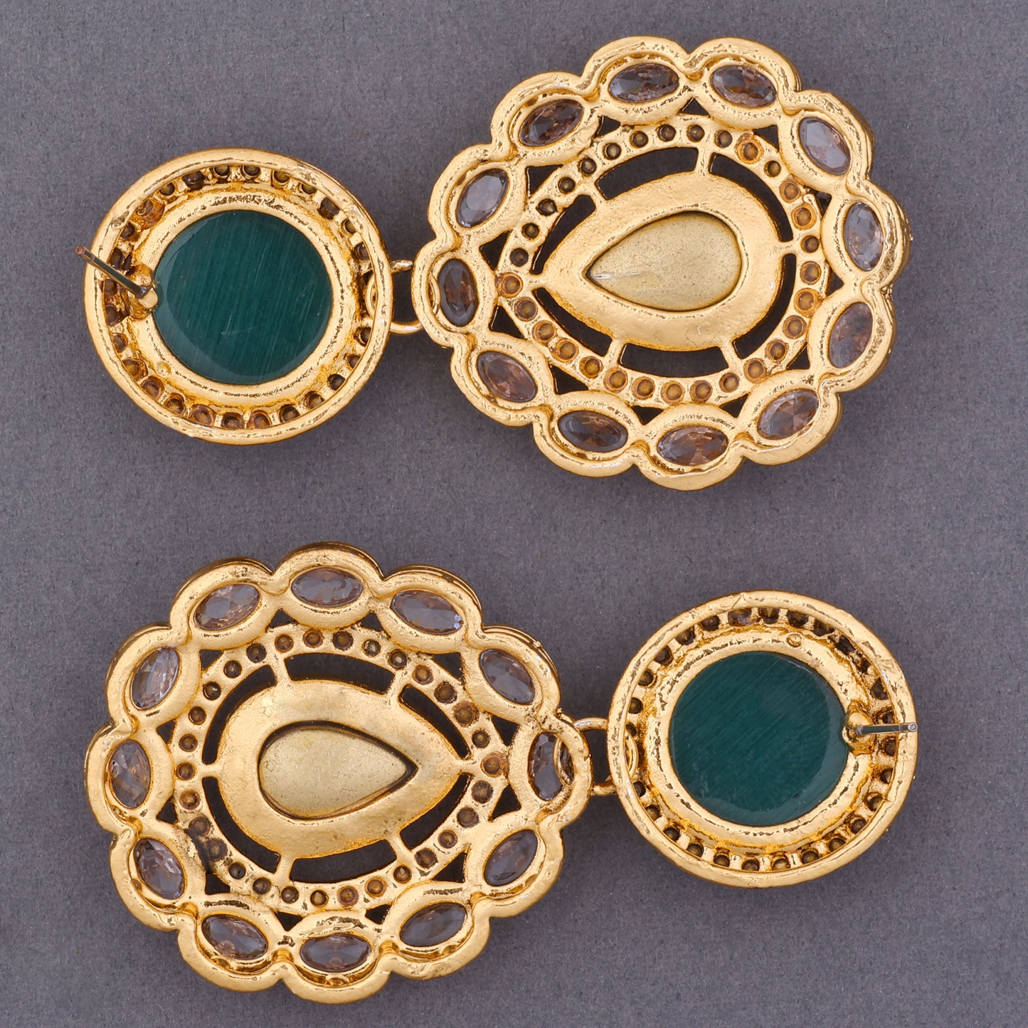 Green Oshini Designer Earring